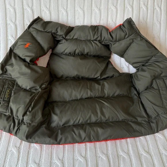 Polo Ralph Lauren Reversible Bleeker Street Winter Warm Down Vest Puffy 18 Month - Picture 12 of 16